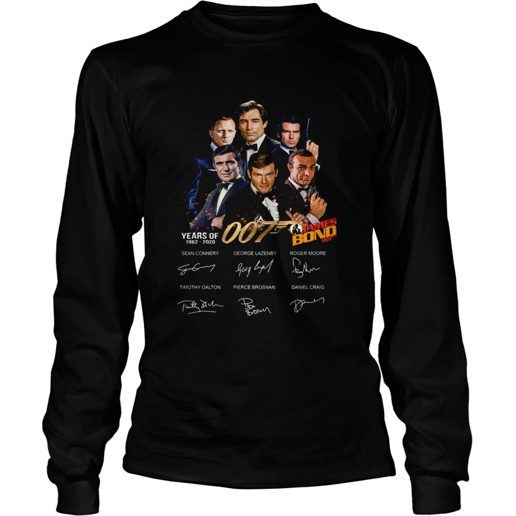 James Bond 50 Years Of 007 19622020 Signatures  Long Sleeve