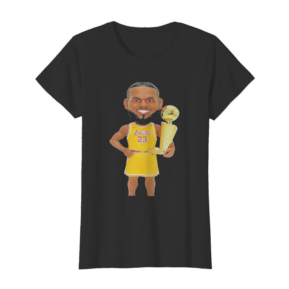 James Lakers NBA Champs Bobblehead  Classic Women's T-shirt