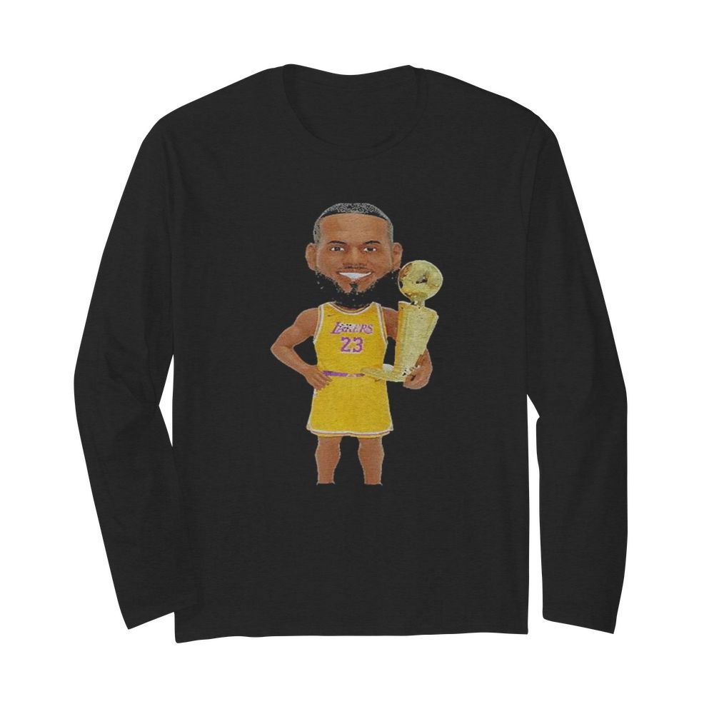 James Lakers NBA Champs Bobblehead  Long Sleeved T-shirt 