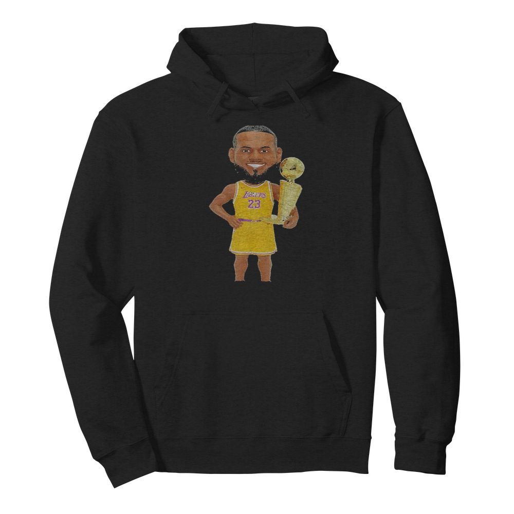 James Lakers NBA Champs Bobblehead  Unisex Hoodie