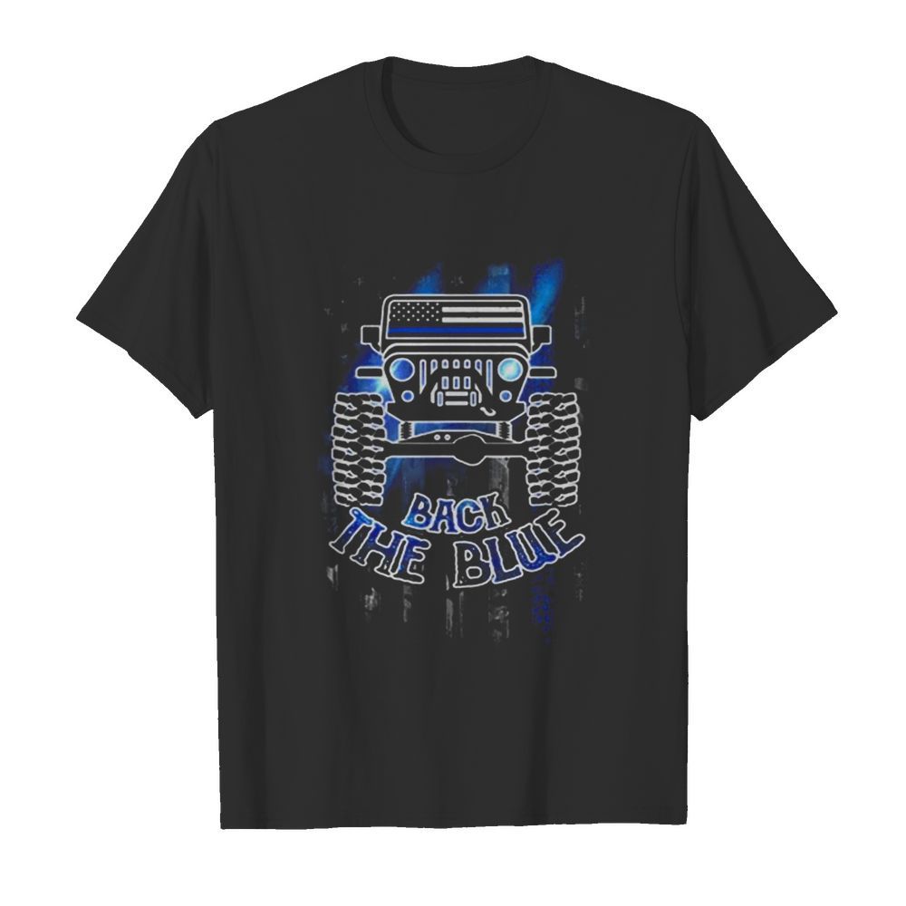 Jeep Back The Blue America Flag shirt