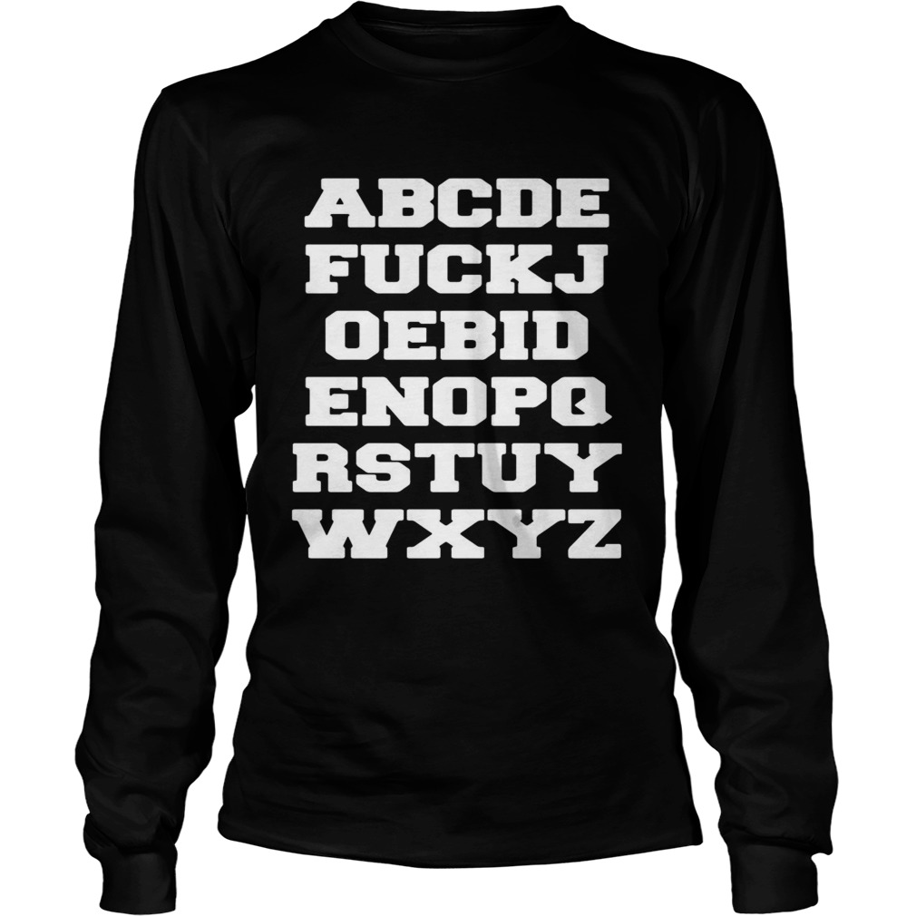 Joe Biden Alphabet  Long Sleeve