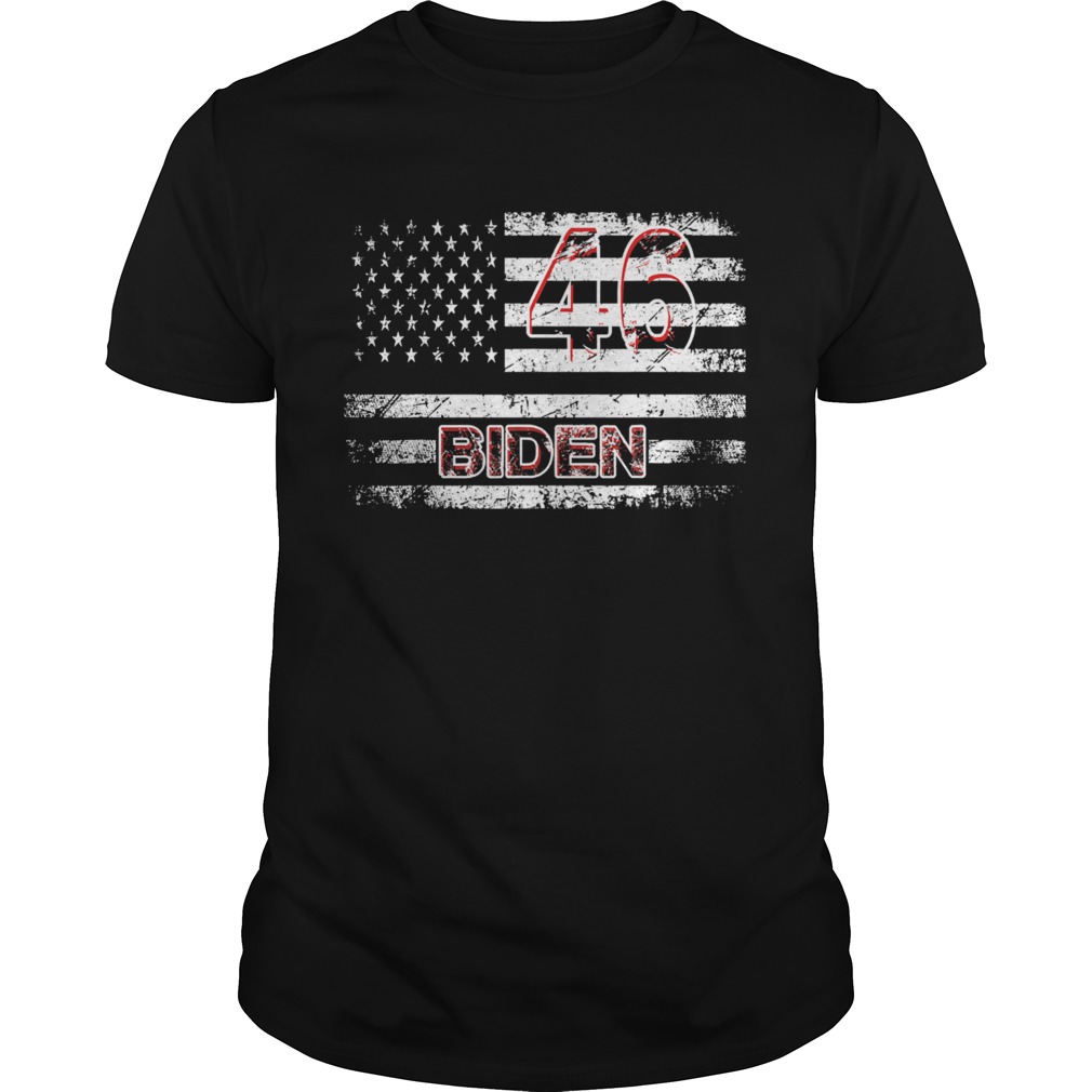 Joe biden the 46th president win 2020 usa flag shirt