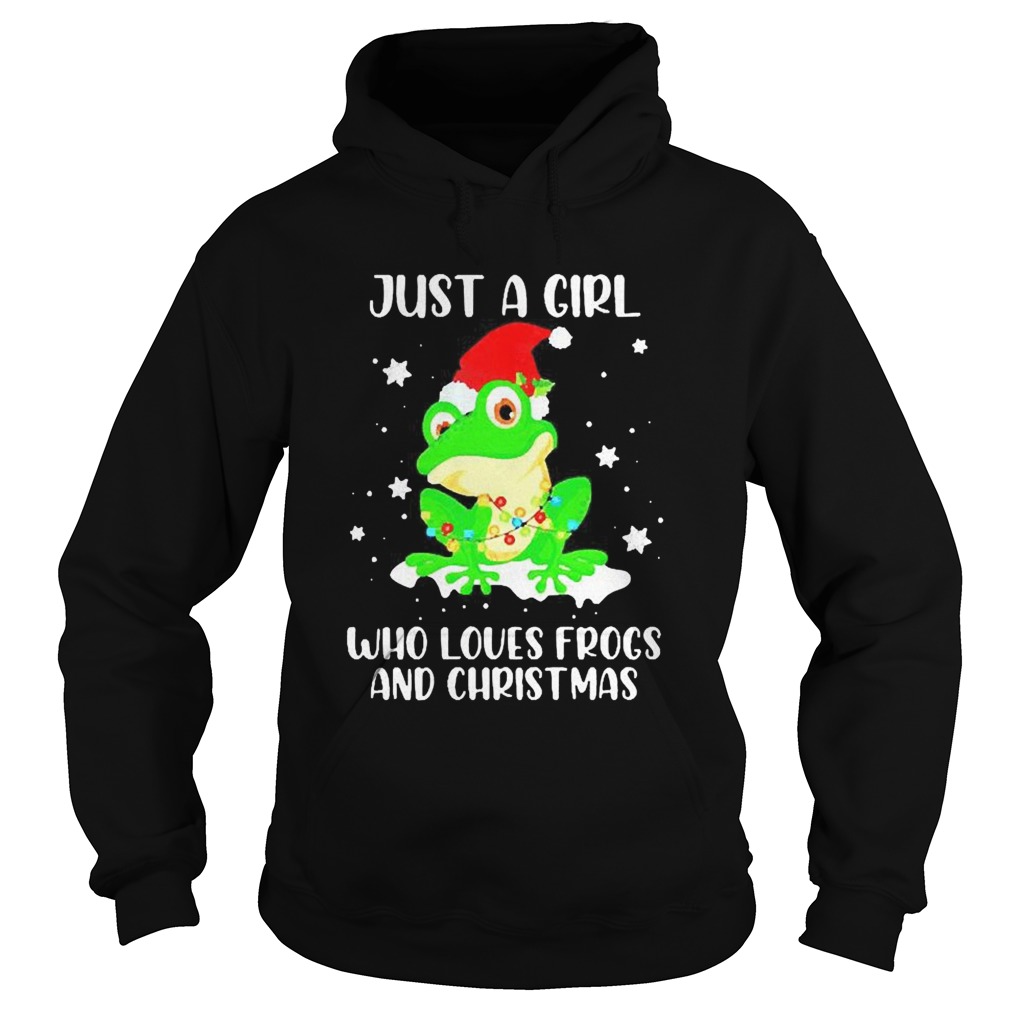 Just A Girl Who Loves Frogs And Christmas Copy 2 Hoodie