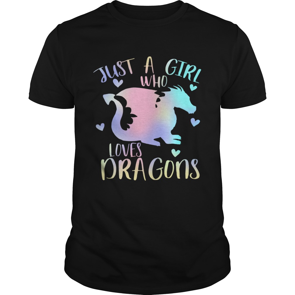 Just a Girl Who Loves Dragons Cute Dragon Teen Girls shirt