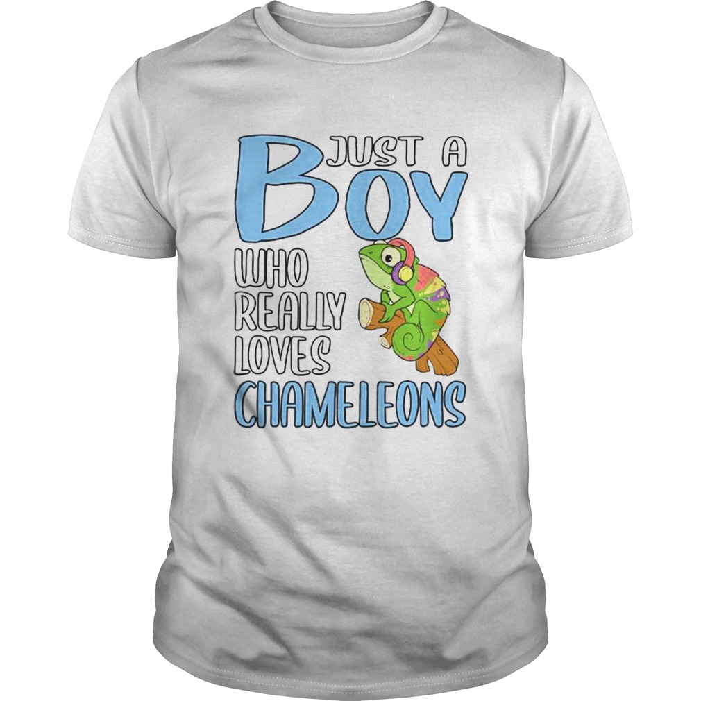 Just a boy who really loves chameleons shirt