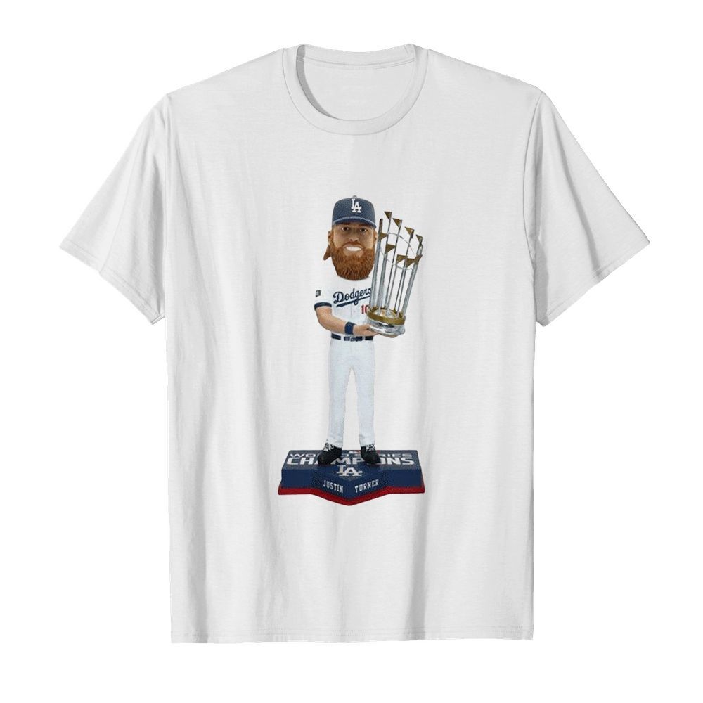 Justin Turner Los Angeles Dodgers 2020 World Series Champions Bobblehead shirt