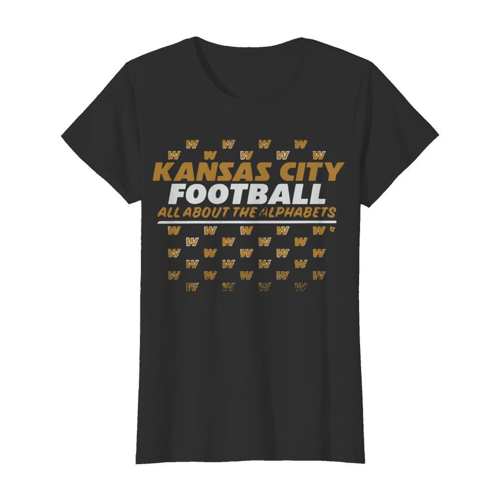 KC Alphabet Kansas City Football  Classic Women's T-shirt