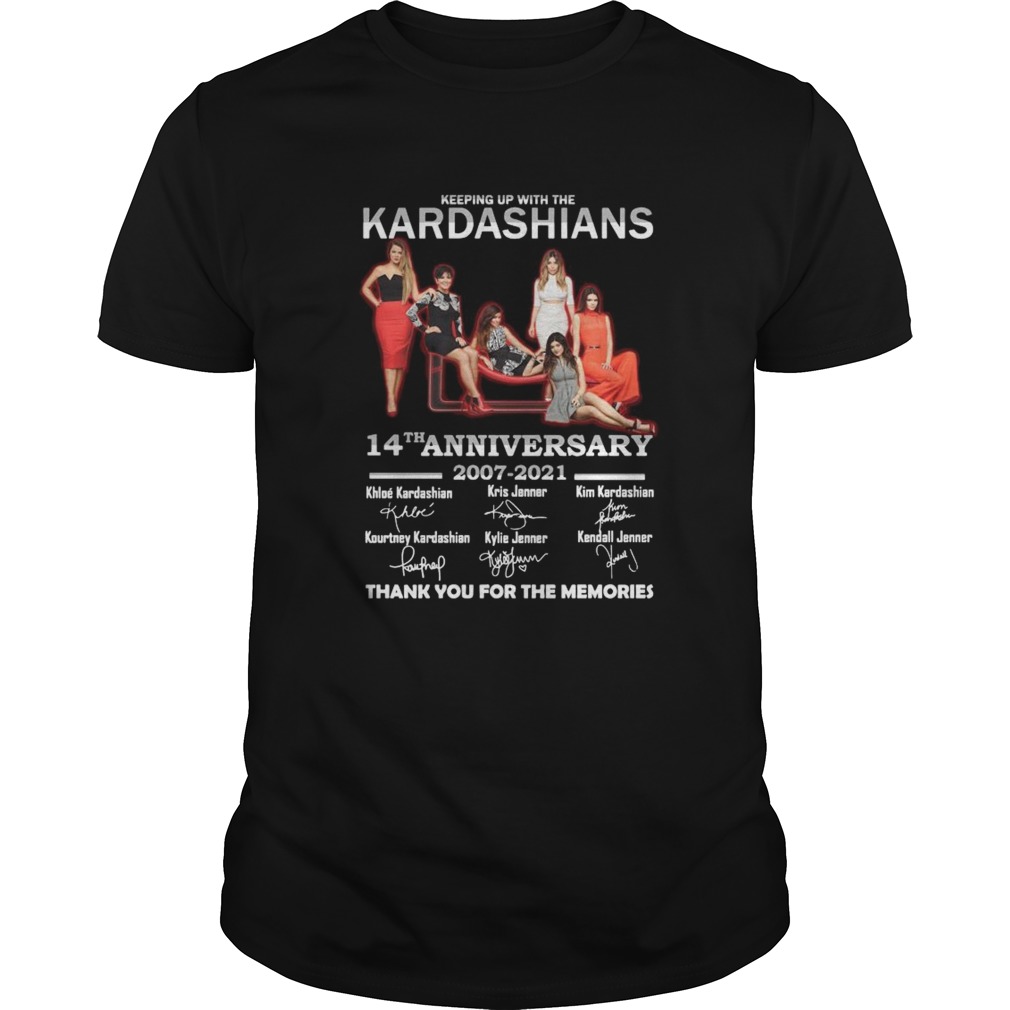 Keeping Up With The Kardashians 14th Anniversary 2007 2021 Thank You For The Memories Signatures sh