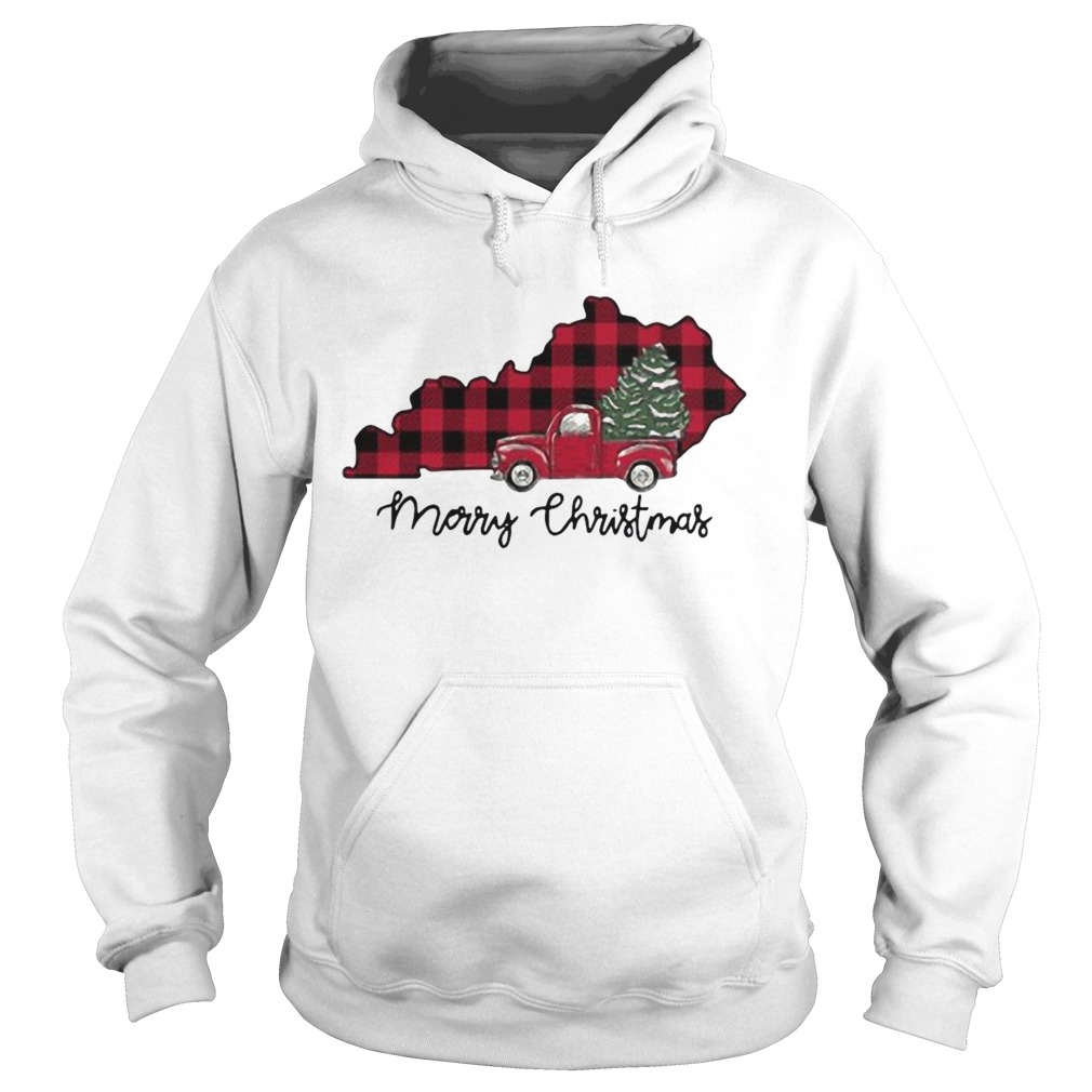 Kentucky Merry Christmas Tree  Hoodie