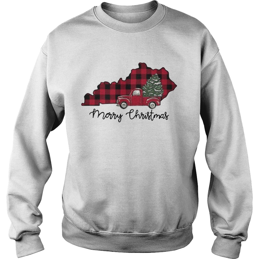 Kentucky Merry Christmas Tree  Sweatshirt