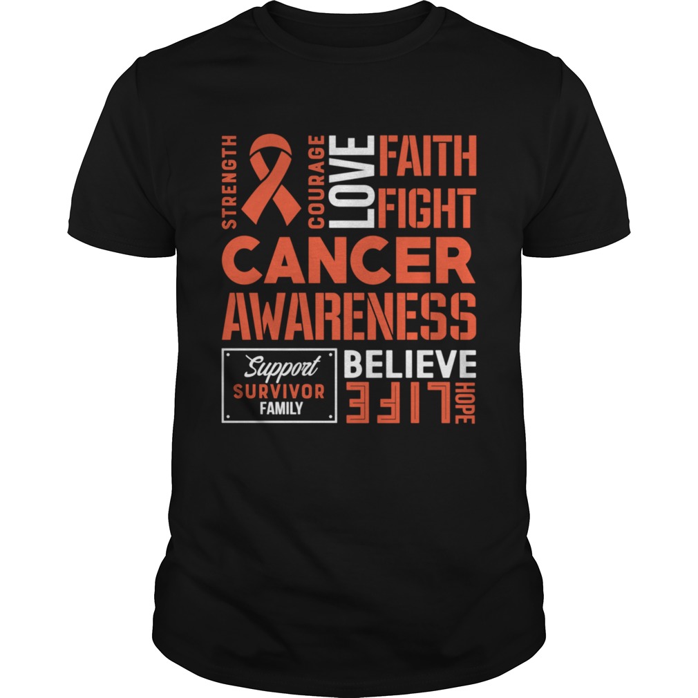 Kidney Cancer Awareness Fight Cancer Ribbon shirt