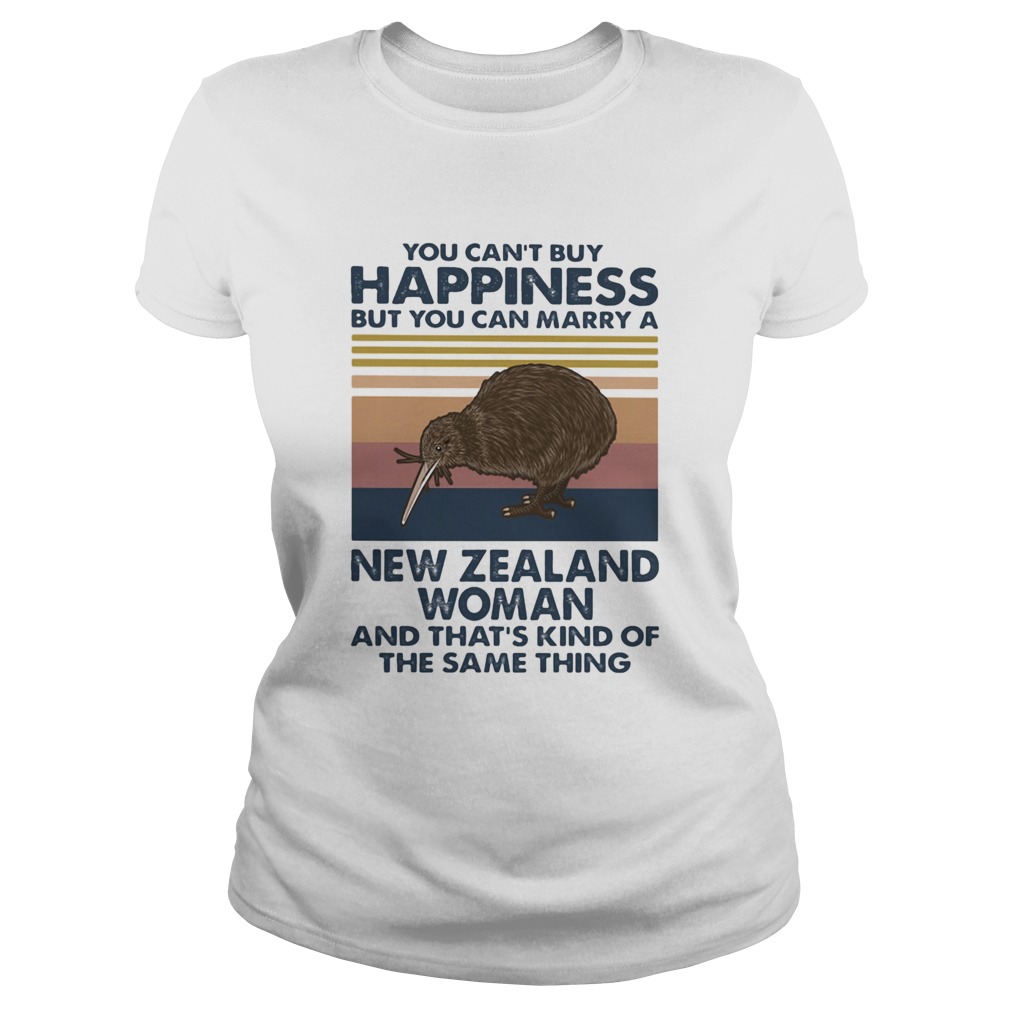 Kiwi Bird You Cant Buy Happiness But You Can Marry A New Zealand Woman Vintage Retro  Classic Ladies