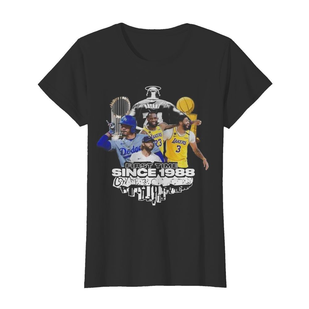 Kobe Bryant Los Angeles Dodgers and Los Angeles Lakers Adrián González LeBron James Recreate 88  Classic Women's T-shirt