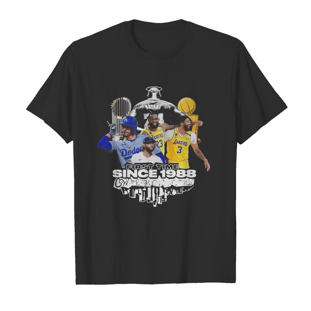 Kobe Bryant Los Angeles Dodgers and Los Angeles Lakers Adrián González LeBron James Recreate 88  Classic Men's T-shirt