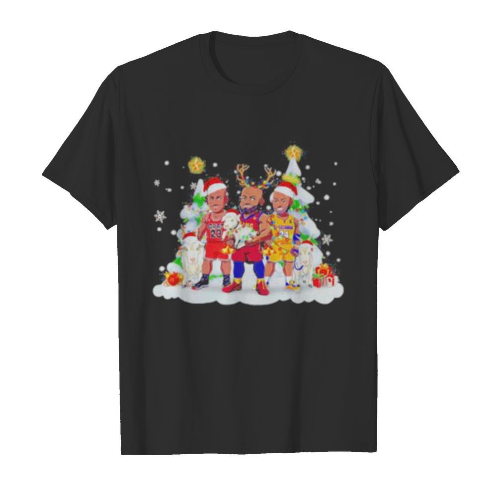 Kobe Bryant Michael Jordan Lebron James Merry Christmas  Classic Men's T-shirt