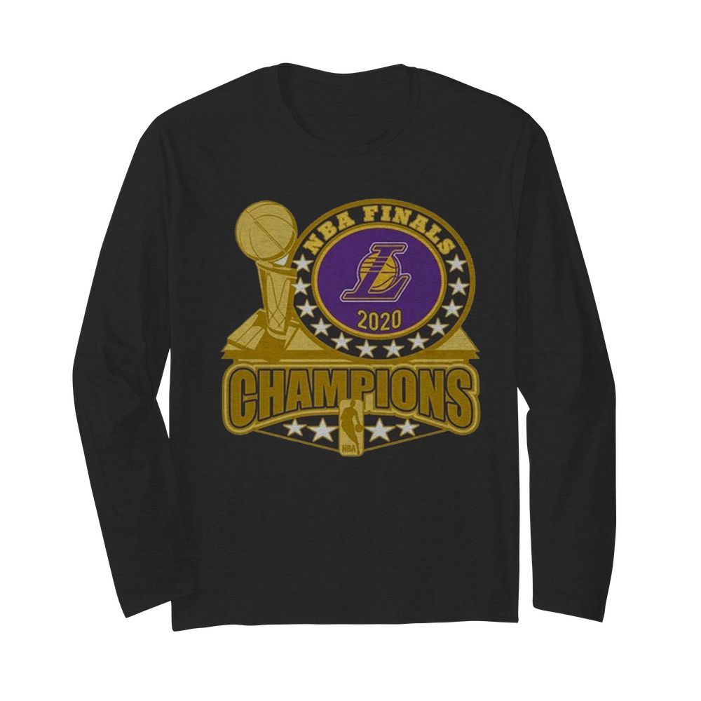 LA Lakers 2020 NBA Champions Trophy  Long Sleeved T-shirt 