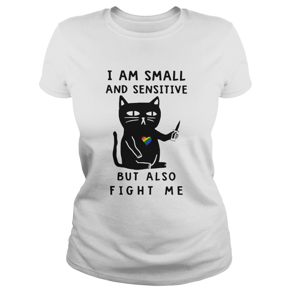 LGBT Cat I Am Small And Sensitive But Also Fight Me  Classic Ladies