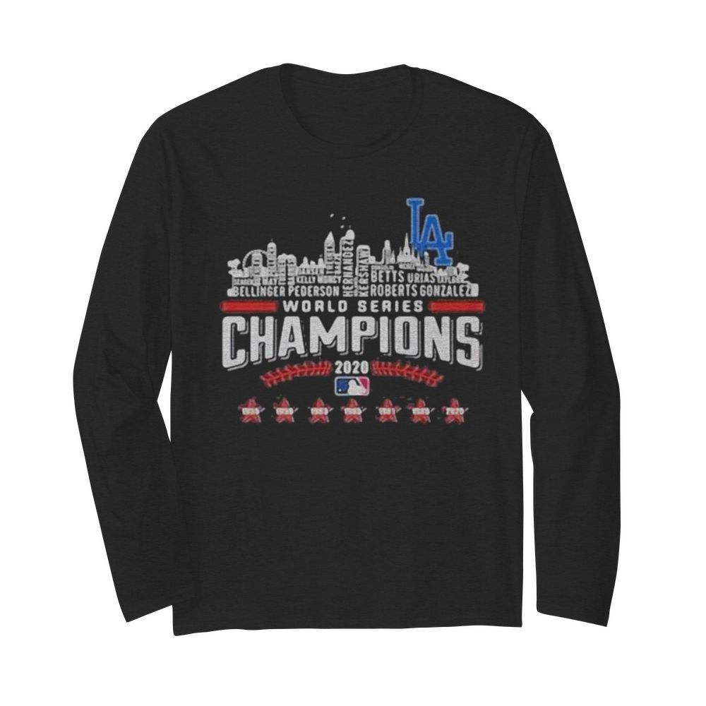 La los angeles world series 2020 champions stars  Long Sleeved T-shirt 