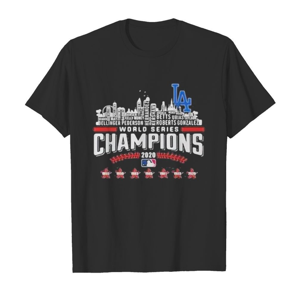 La los angeles world series 2020 champions stars shirt