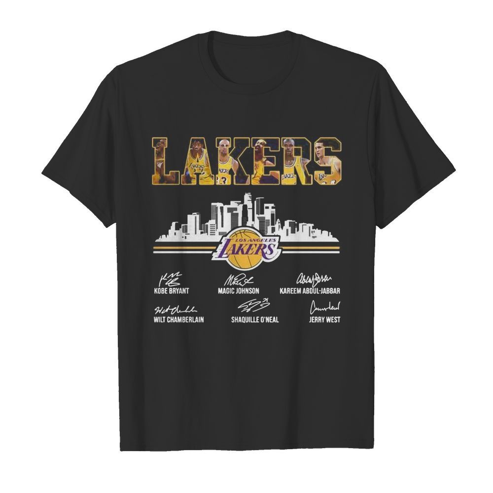 Lakers Los Angeles Kobe Bryant Magic Johnson Signature shirt