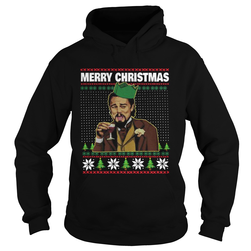 Leo Laughing Dank Meme Ugly Merry Christmas  Hoodie