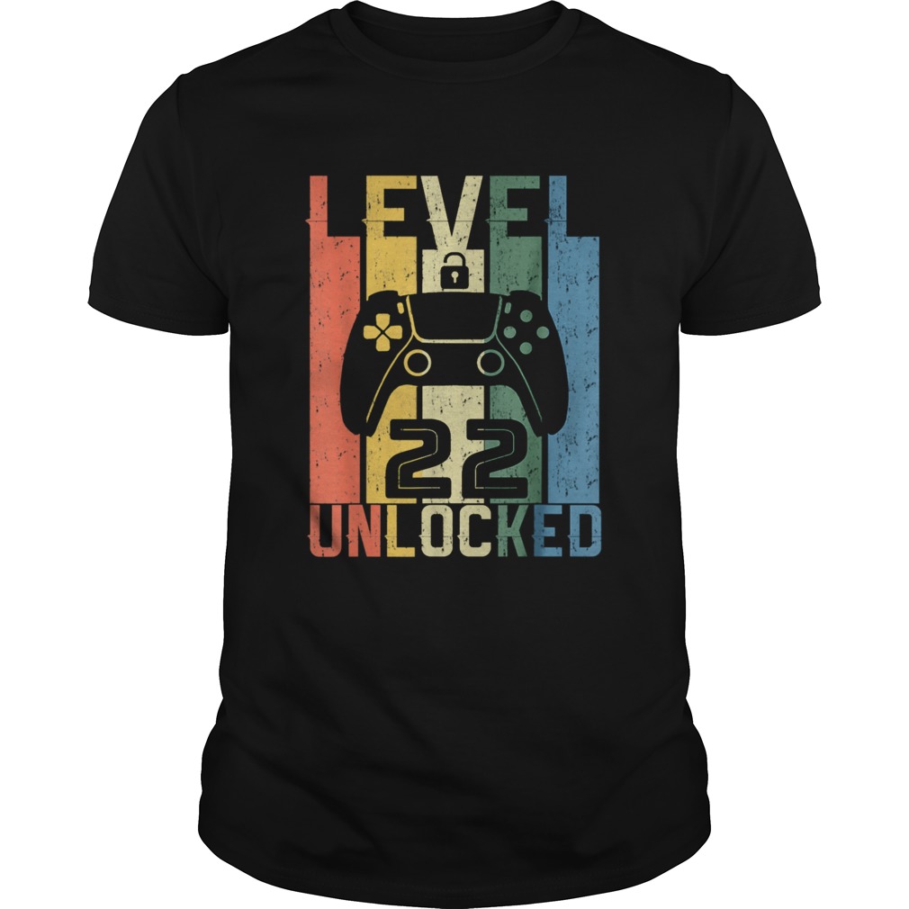 Level 22 Unlocked Birthday shirt