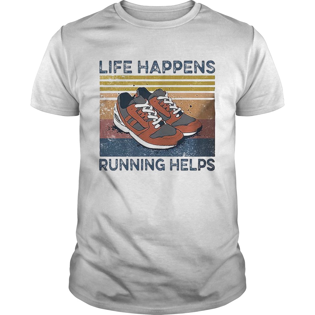 Life happens Running Helps Vintage shirt