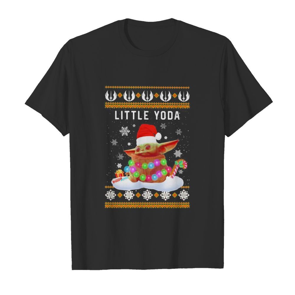 Little yoda ugly christmas vintage shirt