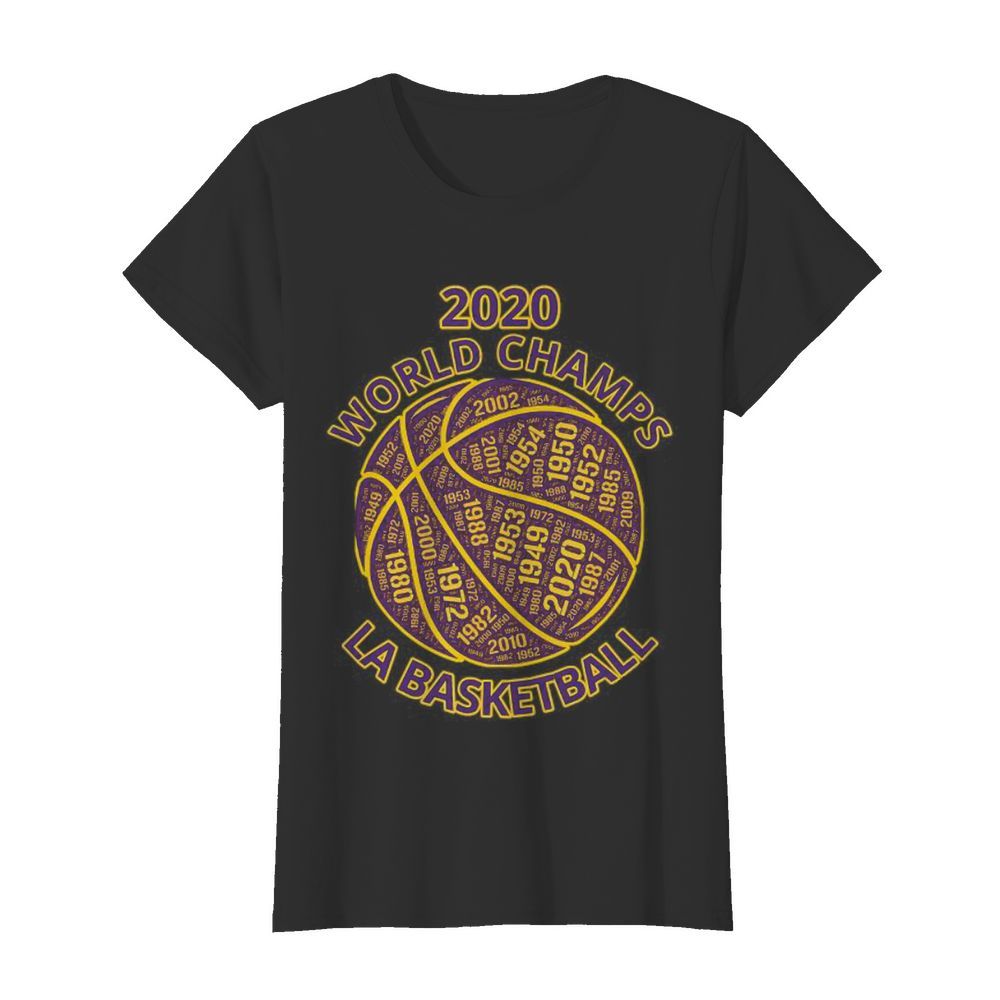 Los Angeles Basketball 2020 World Champs  Classic Women's T-shirt