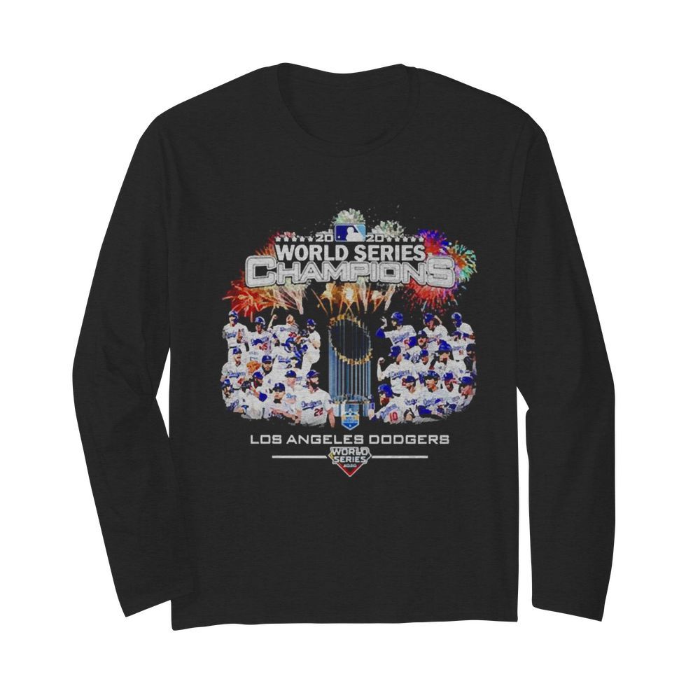 Los Angeles Dodgers 2020 World Series Champions  Long Sleeved T-shirt 