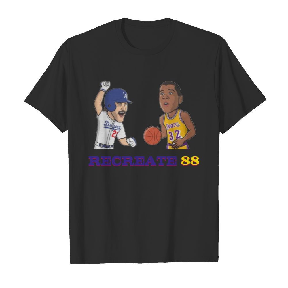 Los Angeles Dodgers And Lakers Recreate 88 shirt