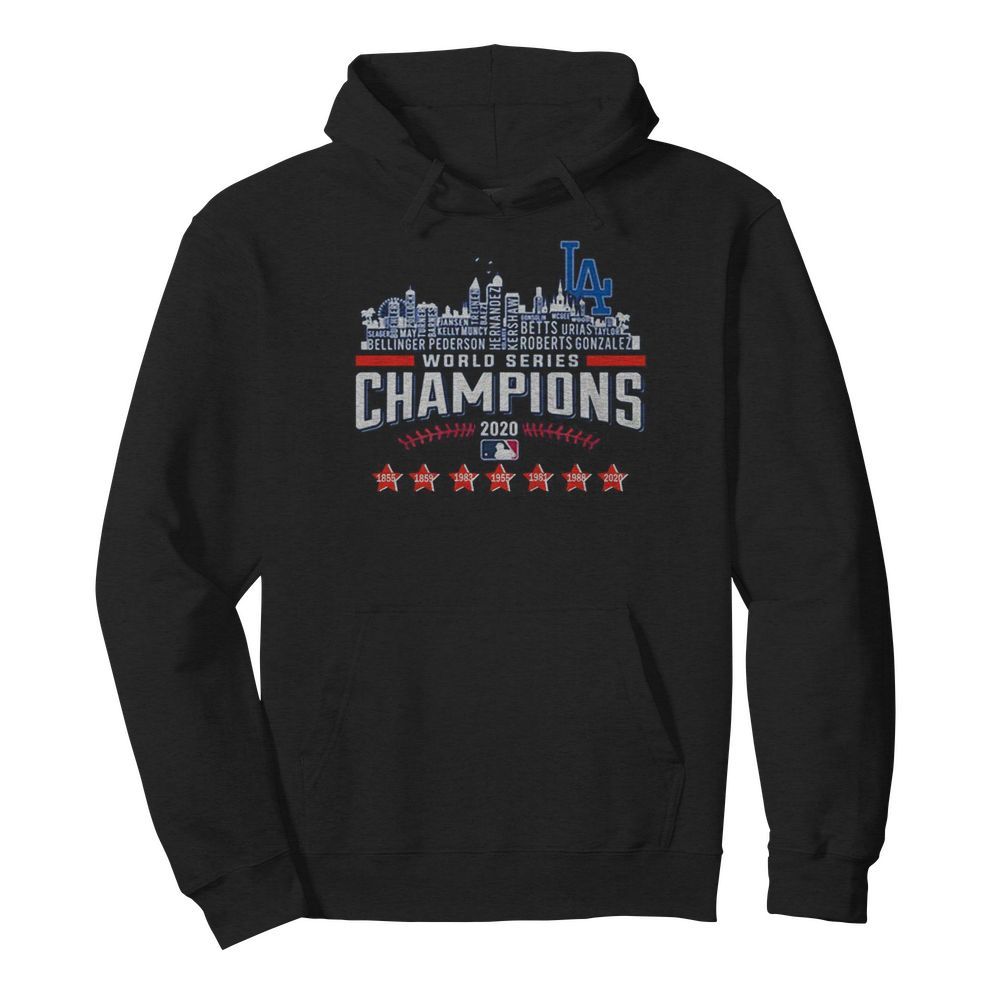 Los Angeles Dodgers World Series Champions 2020 Baseball MLB  Unisex Hoodie