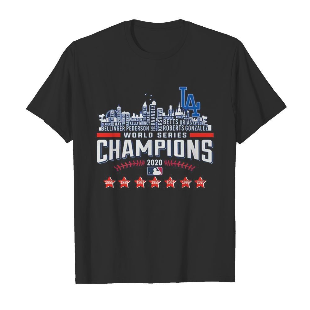 Los Angeles Dodgers World Series Champions 2020 Baseball MLB  Classic Men's T-shirt