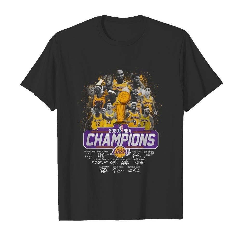 Los Angeles Lakers 2020 NBA Champions Signature shirt