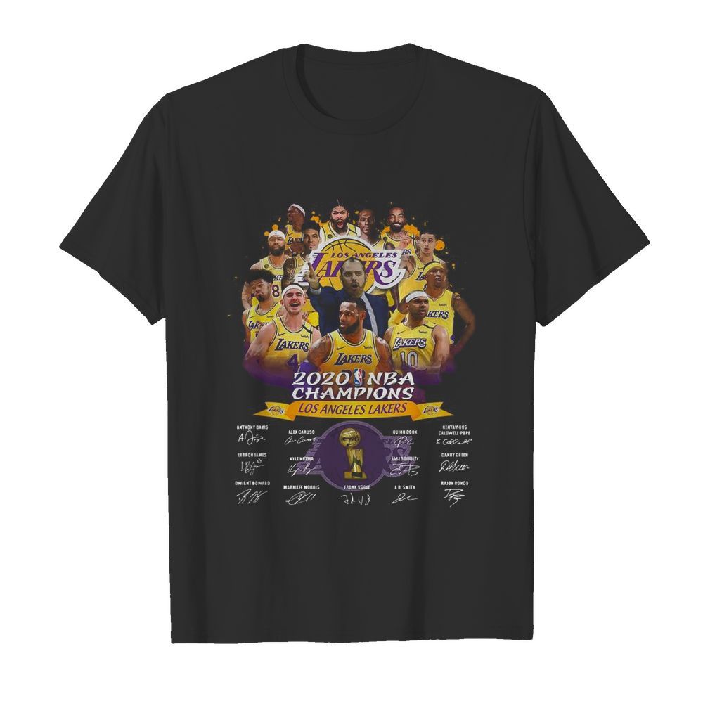 Los Angeles Lakers 2020 NBA Champions Team Los Angeles Lakers Signature shirt