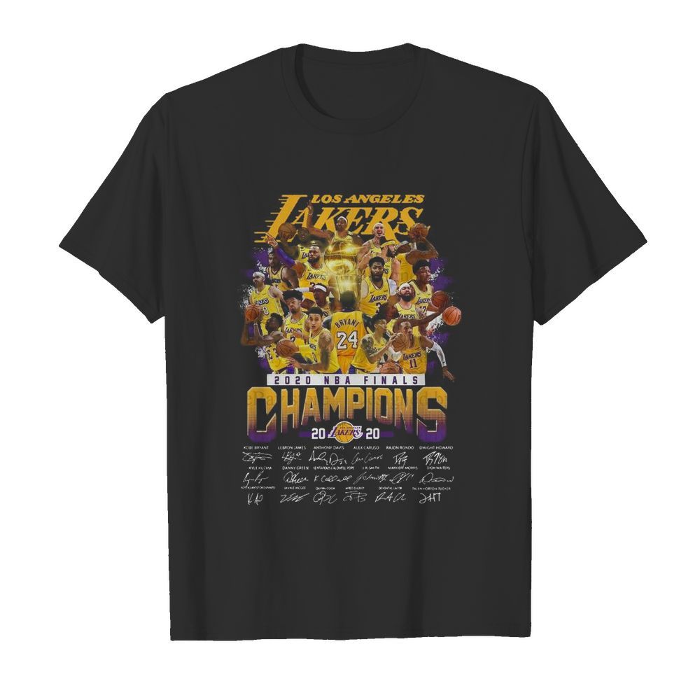 Los Angeles Lakers 2020 NBA Finals Champions Signature shirt