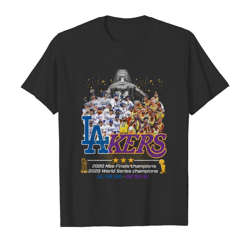 Los Angeles Lakers And Los Angeles Dodgers 2020 NBA Finals Champions shirt