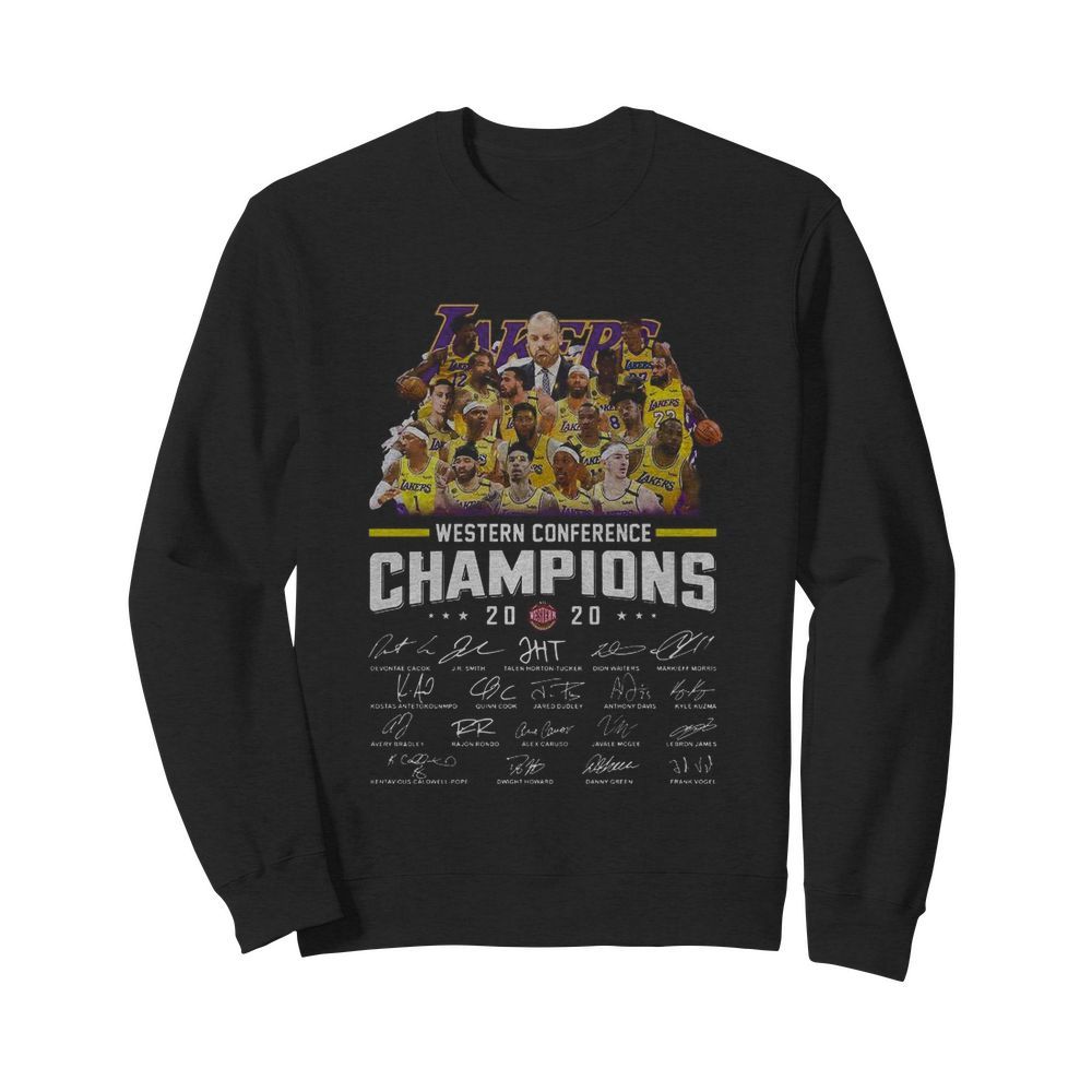 Los Angeles Lakers Western Conference 2020 Signature  Unisex Sweatshirt