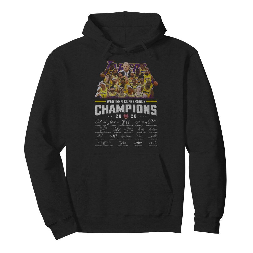 Los Angeles Lakers Western Conference 2020 Signature  Unisex Hoodie