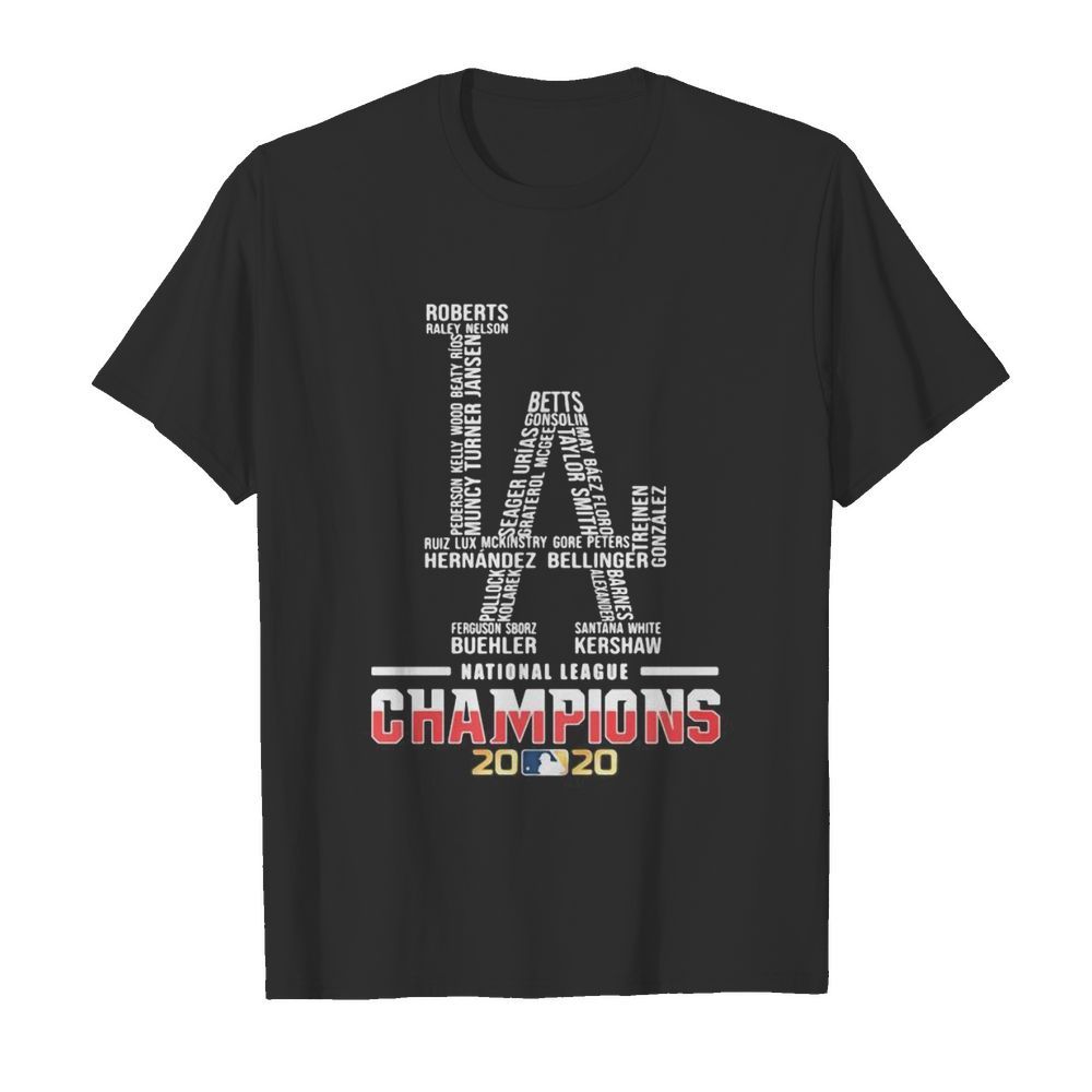 Los angeles dodgers logo national league champions 2020  Classic Men's T-shirt