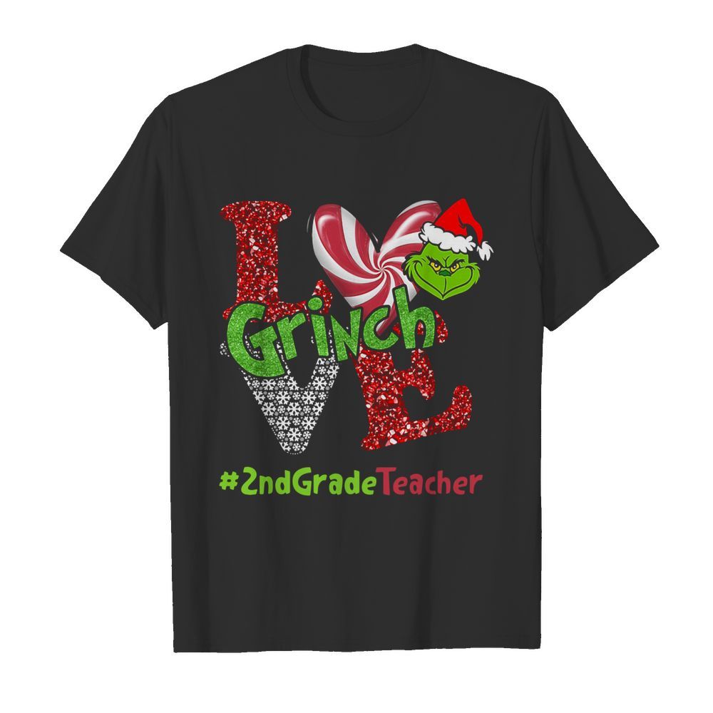 Love Grinch #2ndGradeTeacher Christmas shirt