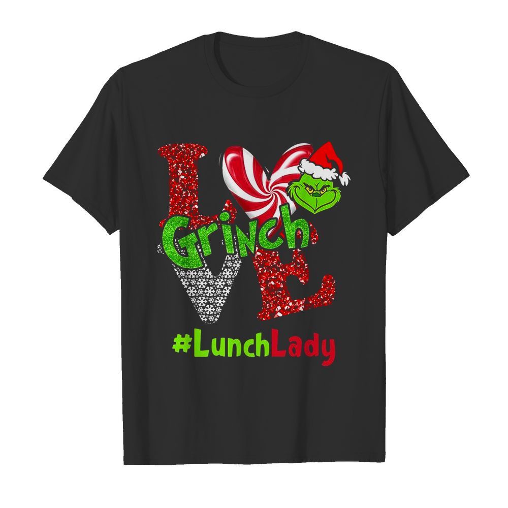 Love Grinch #LunchLady Christmas shirt