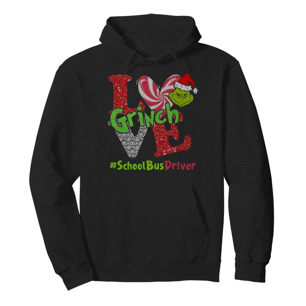 Love Grinch School Bus Driver Christmas  Unisex Hoodie