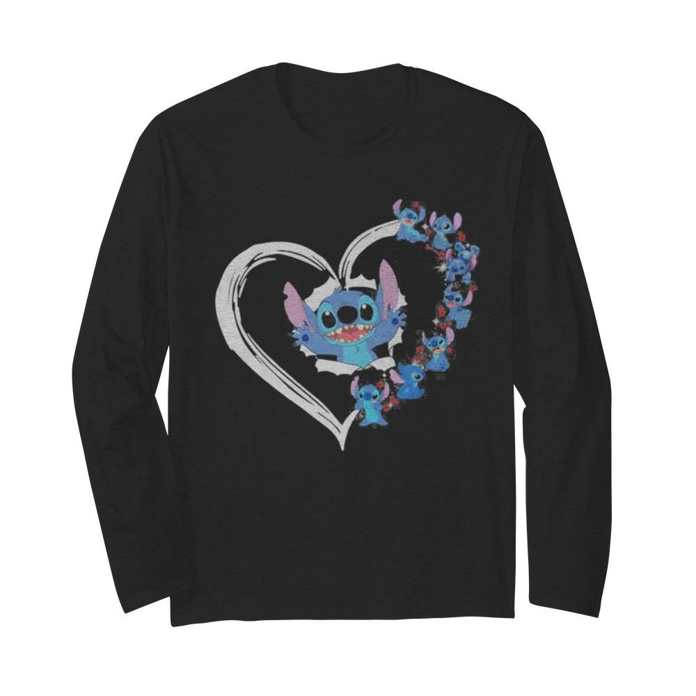 Love stitch ohana heart  Long Sleeved T-shirt 