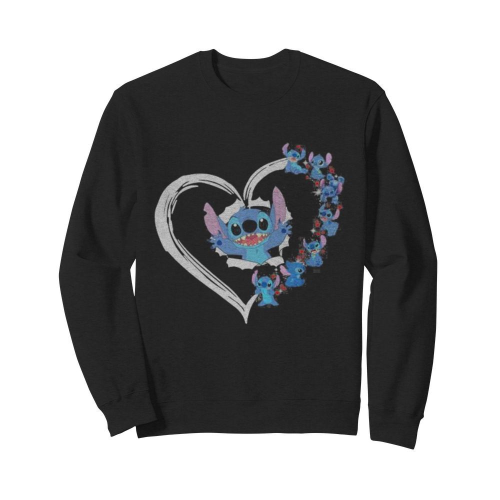 Love stitch ohana heart  Unisex Sweatshirt