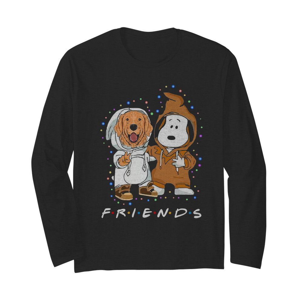 Lovely Golden Retriever And Snoopy Friends Light  Long Sleeved T-shirt 