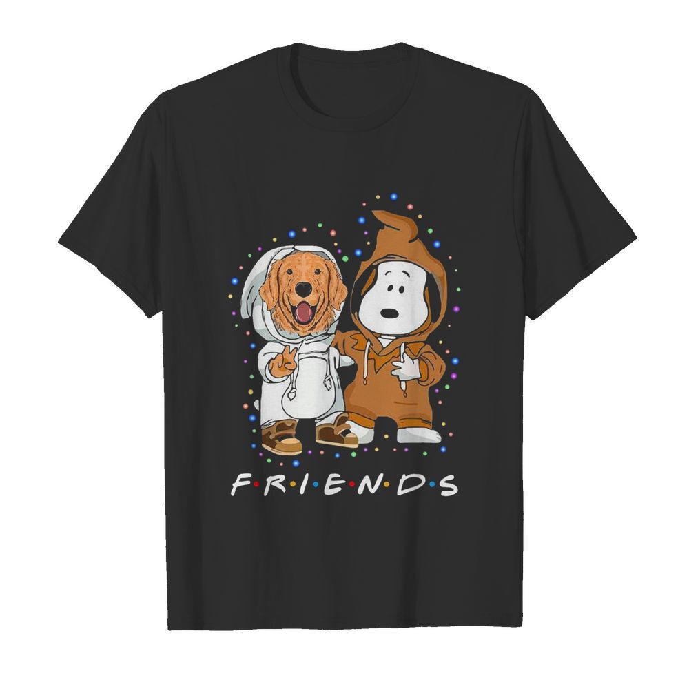 Lovely Golden Retriever And Snoopy Friends Light  Classic Men's T-shirt