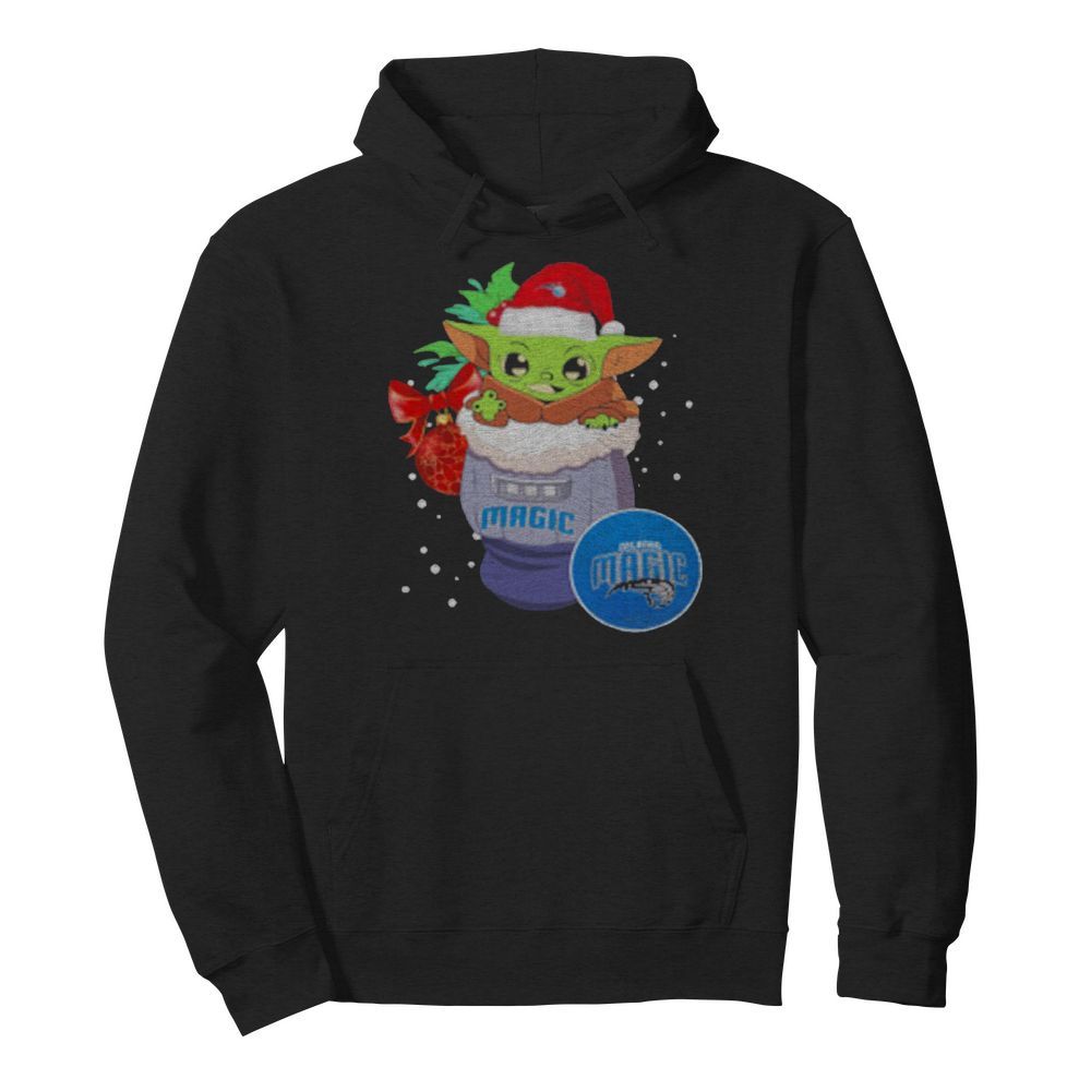 Magic Christmas Baby Yoda Star Wars NBA  Unisex Hoodie