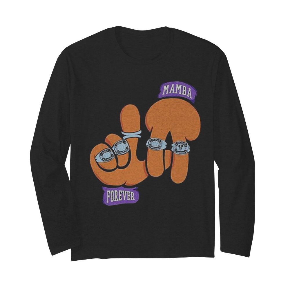 Mamba Day X Puppet La Hands  Long Sleeved T-shirt 